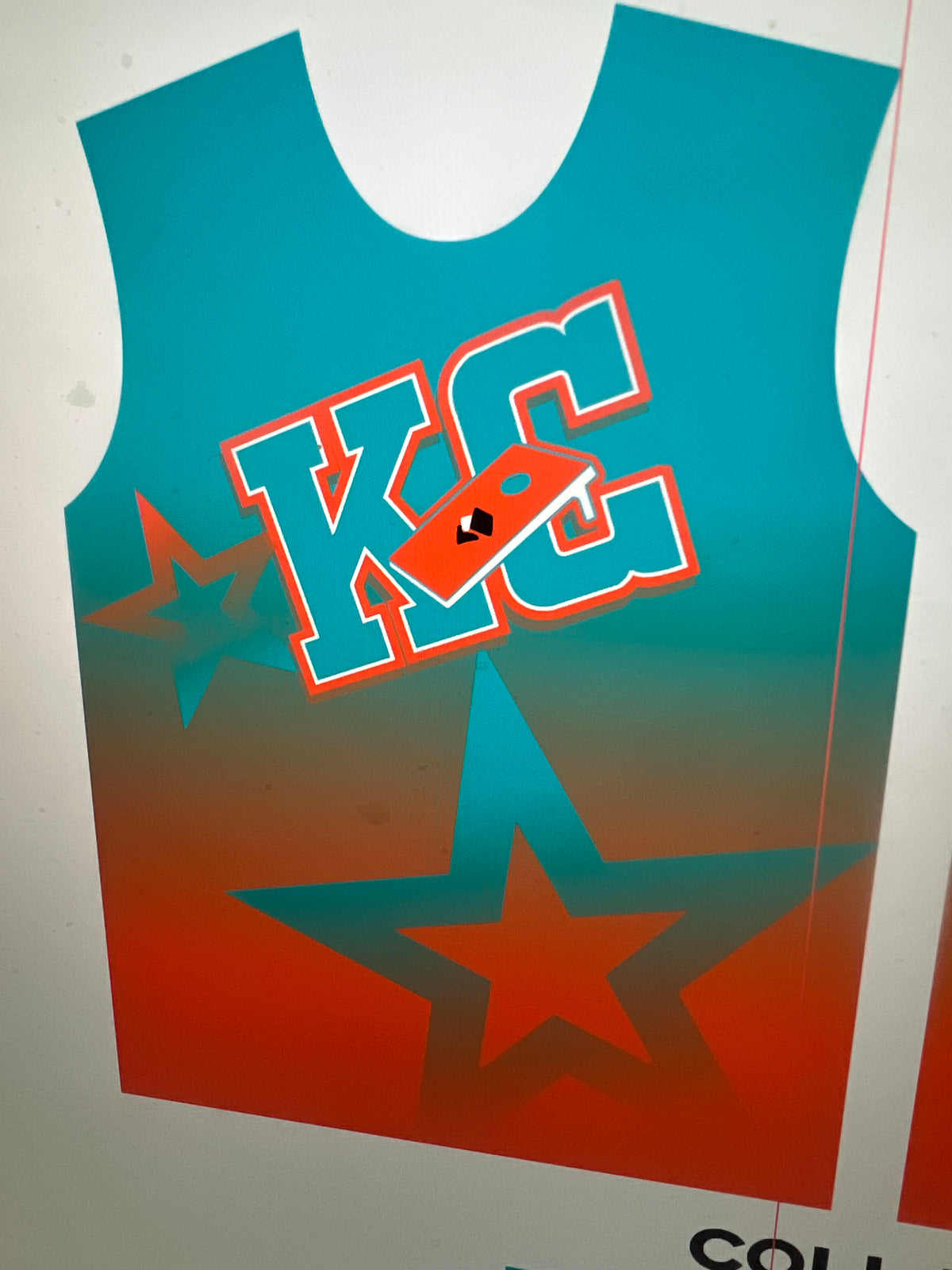 Jersey - Tealish/Orangish KC