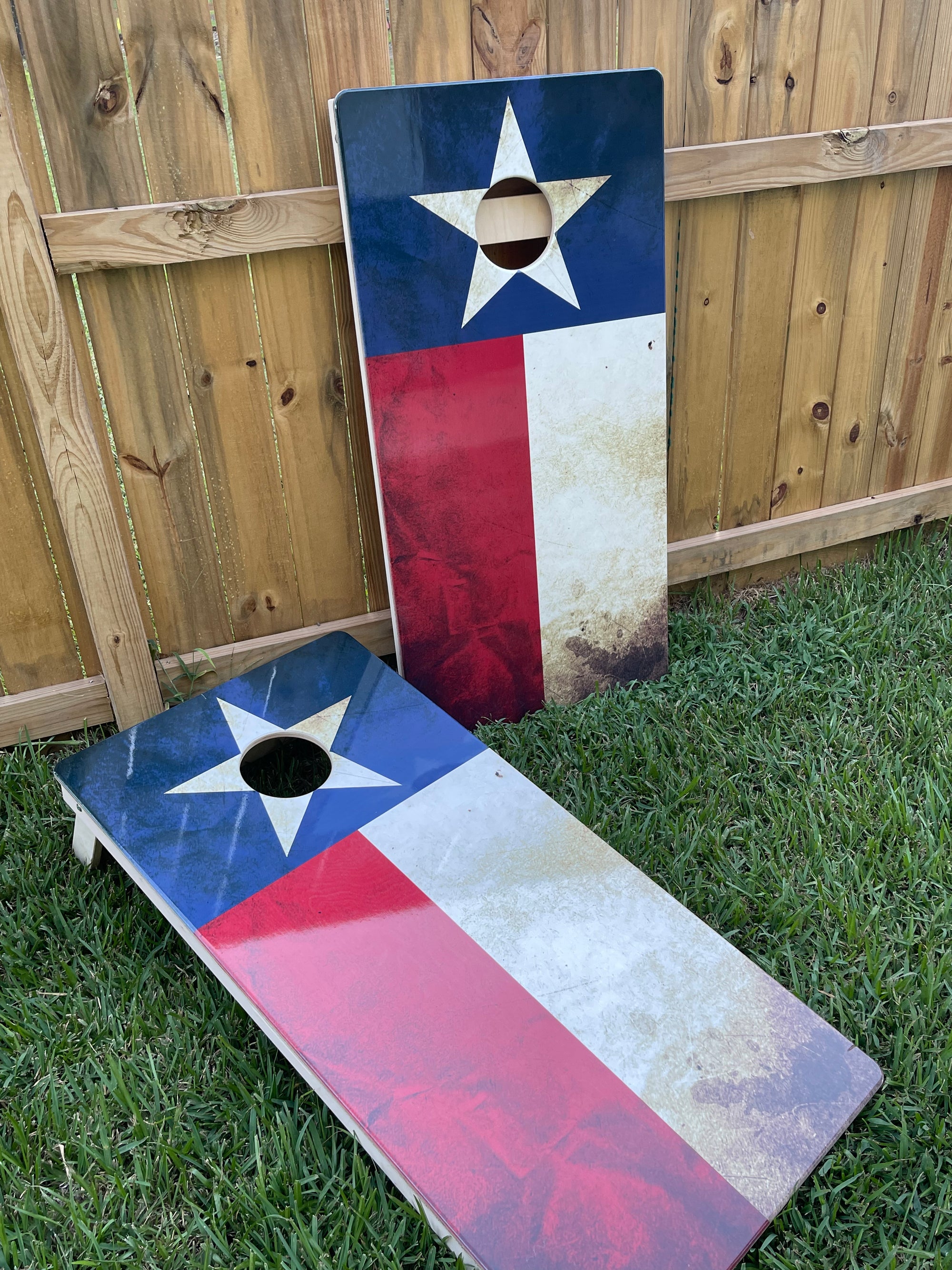 Texas Flag Pro Cornhole Boards