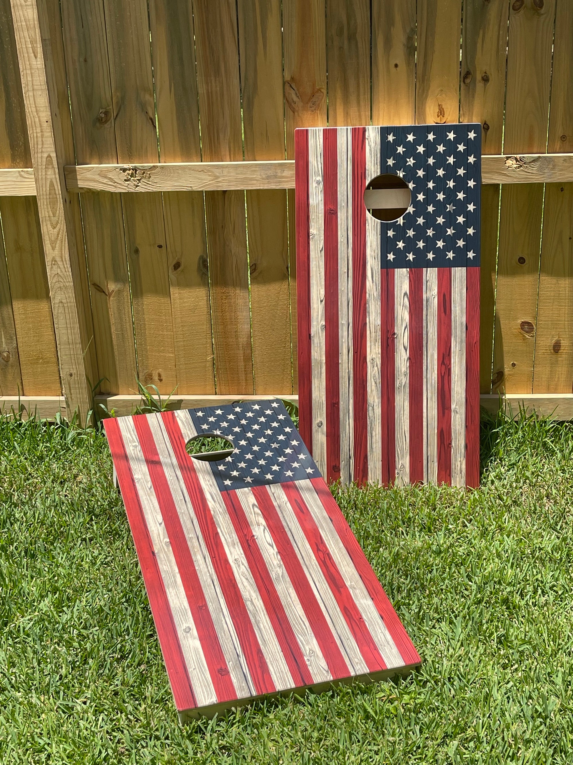 USA Flag Pro Cornhole Boards