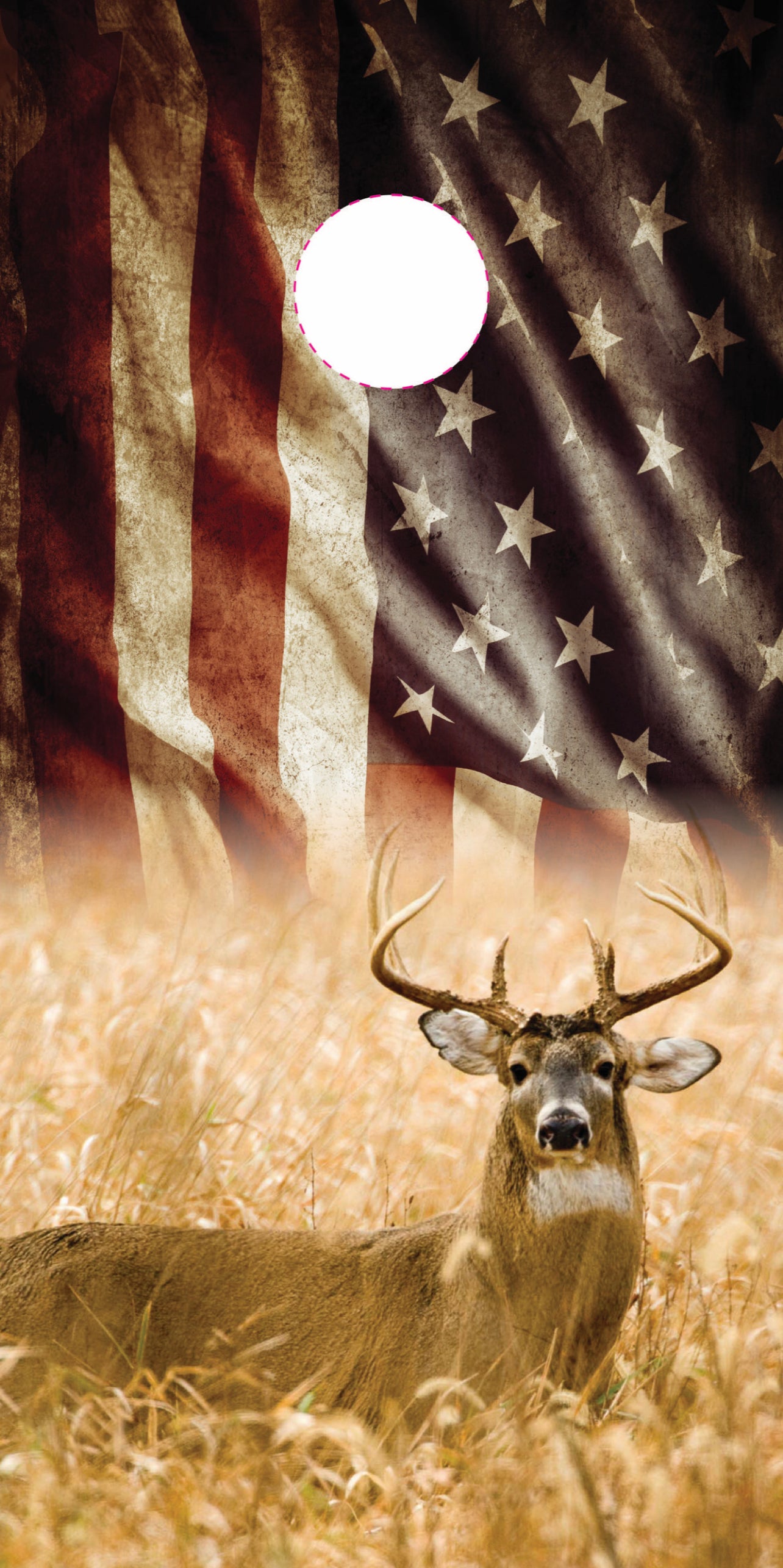 Deer - USA Flag