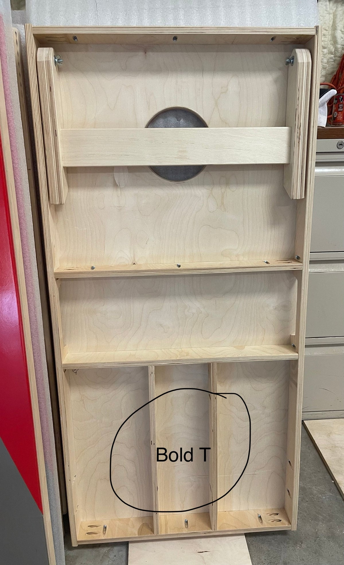 Plain finished set of cornhole boards