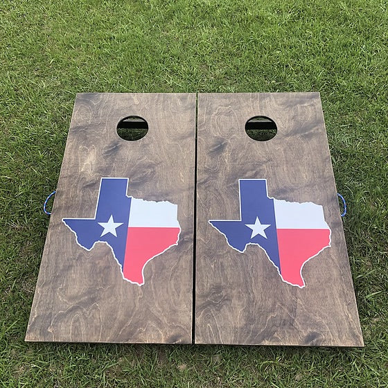 Texas State Stained Cornhole Board –